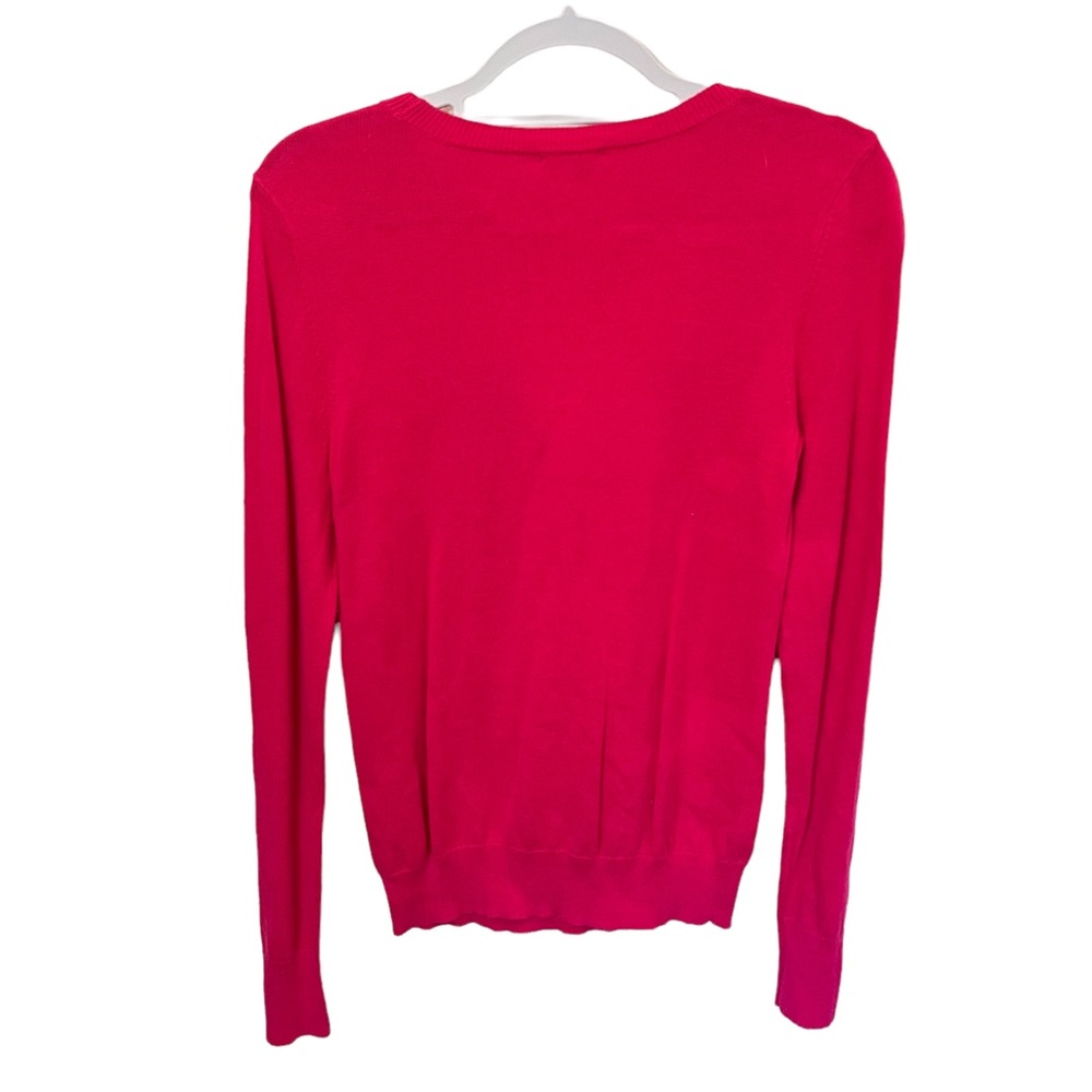 Halogen Collegiate Crew Neck Monogram Sweater - image 2